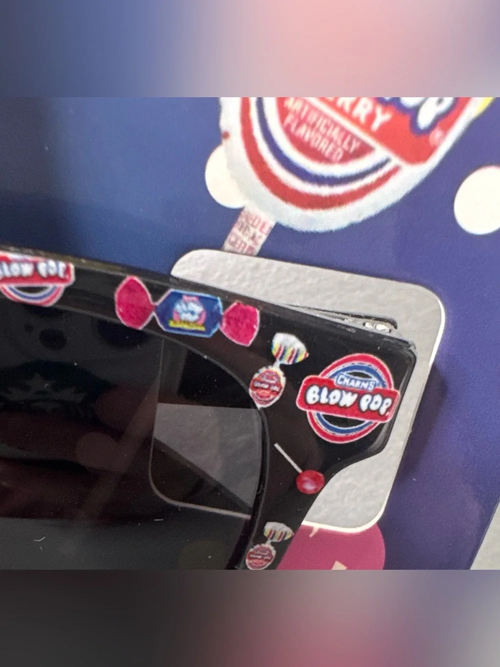 Charm blow pops Kids lollipop gum novelty print sunglasses unisex candy theme
